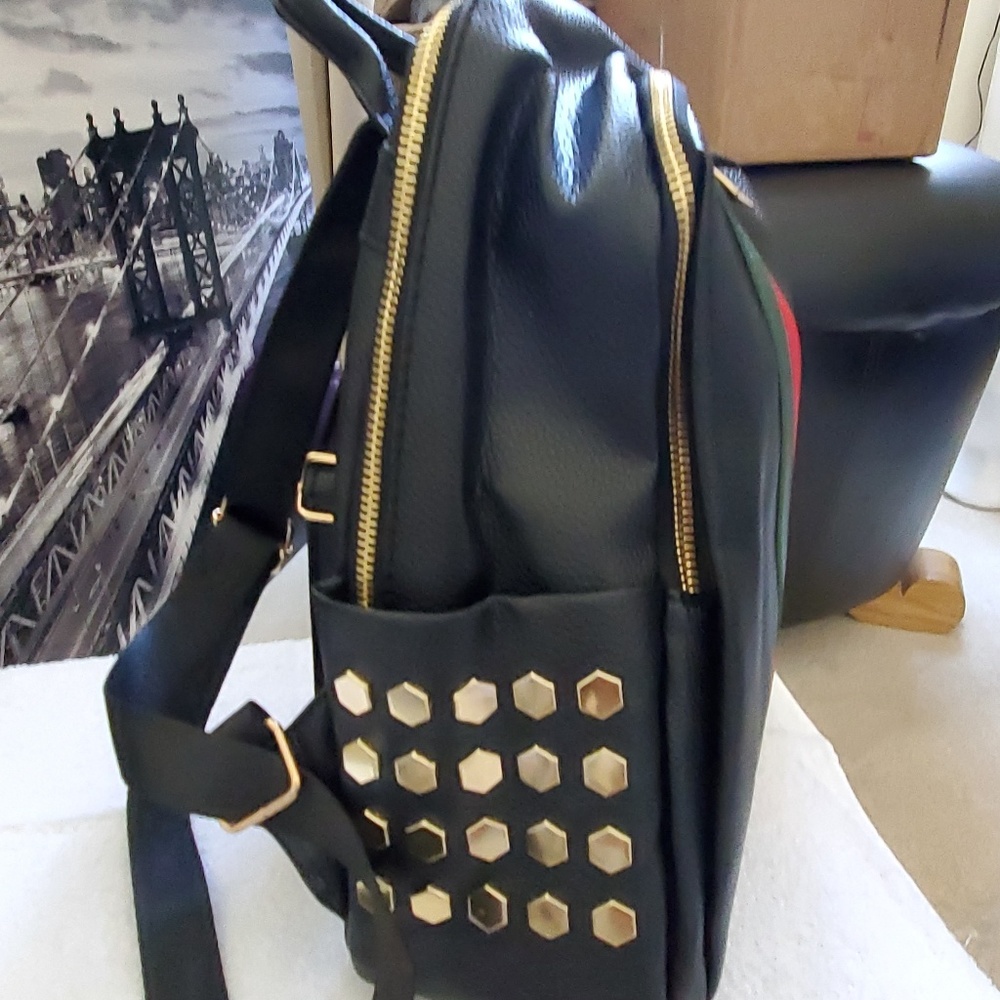 Miniature Black Backpack - image 4